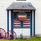 Patriotic 3D Wooden Welcome Sign, Stars and Stripes Hanging Door Wall Decoration for 4th of July, Independence Day, Memorial Day, Wreaths & Home Décor